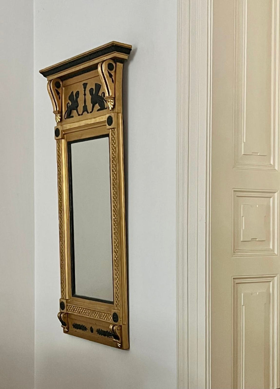 Large Gustavian Neoclassical Mirror 1800s