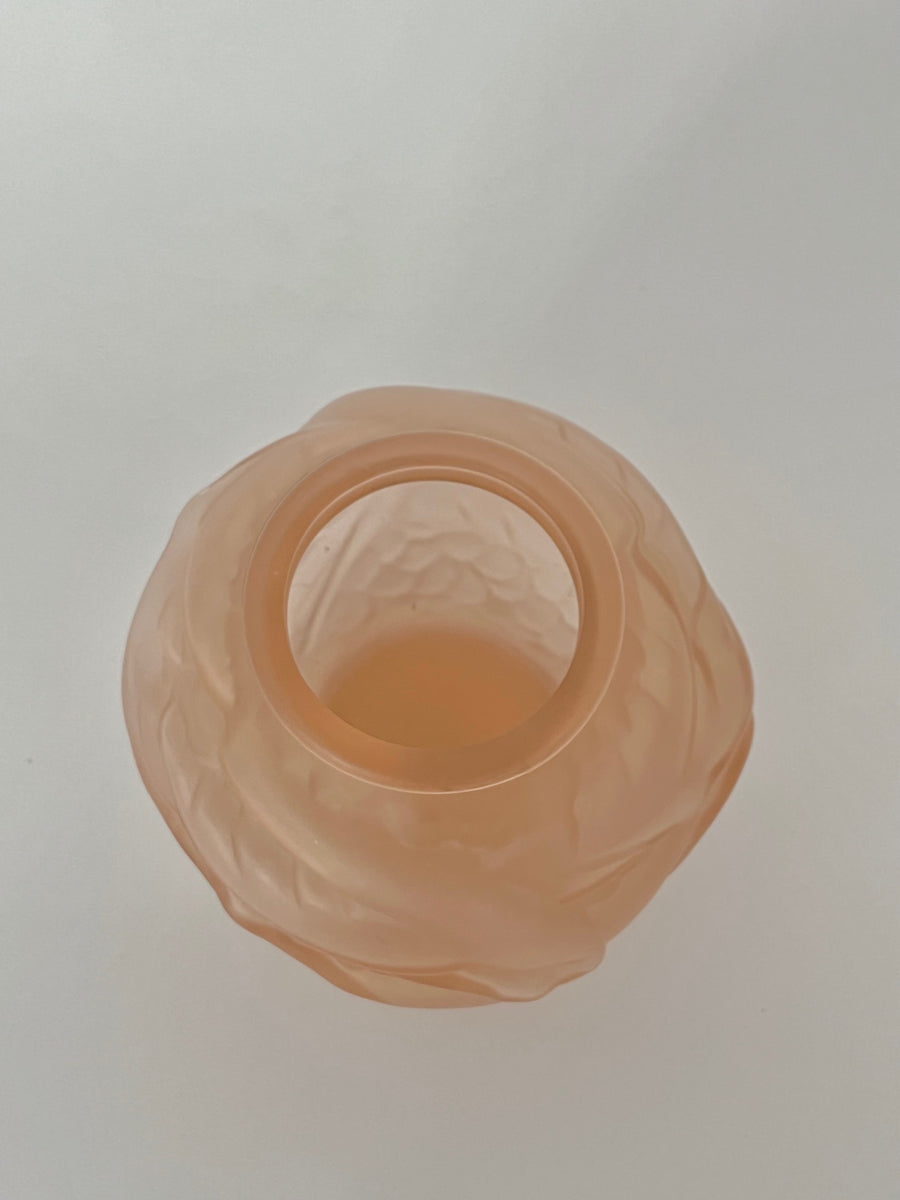Art Deco Molded Glass Vase