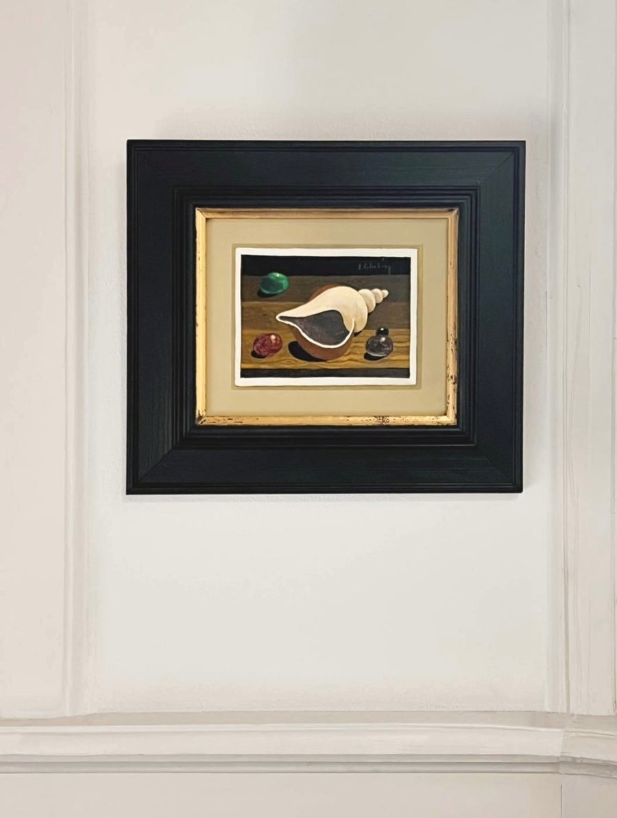 Still Life with Shell and Stones by E. Cederberg