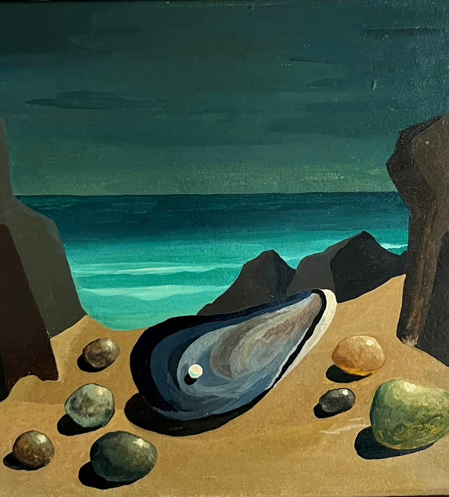 Landscape with a Shell and Pearl by E. Cederberg
