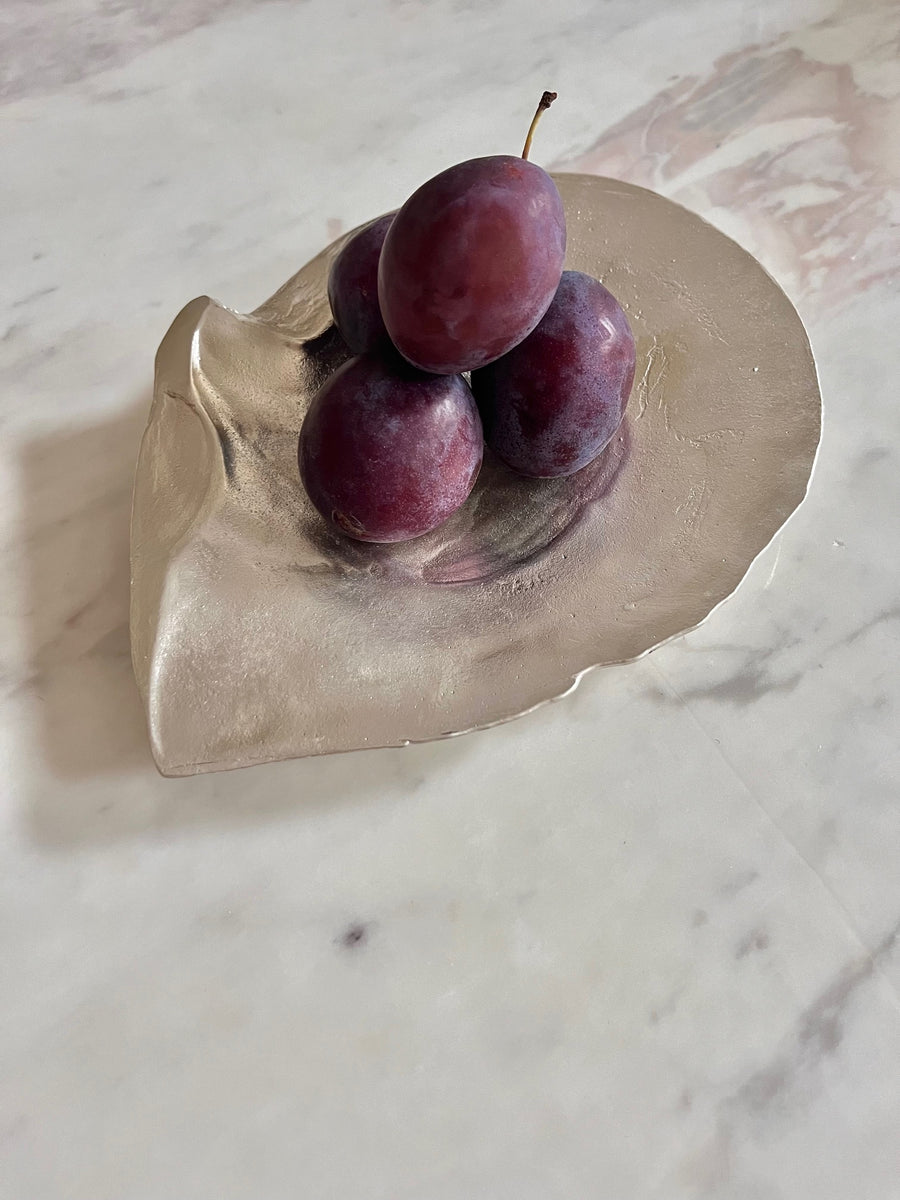 Silver Plated Oyster Shell Platter