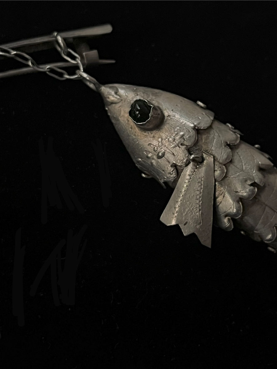 Sterling Silver Fish Pin