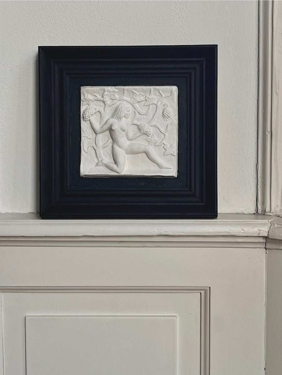 Midcentury Plaster Relief by Bo Fjaestad