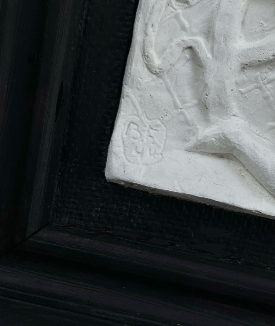 Midcentury Plaster Relief by Bo Fjaestad