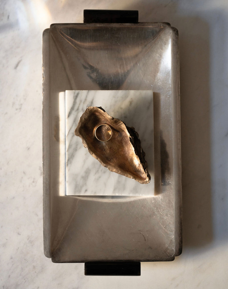 Oyster Shell Bronze Sculpture