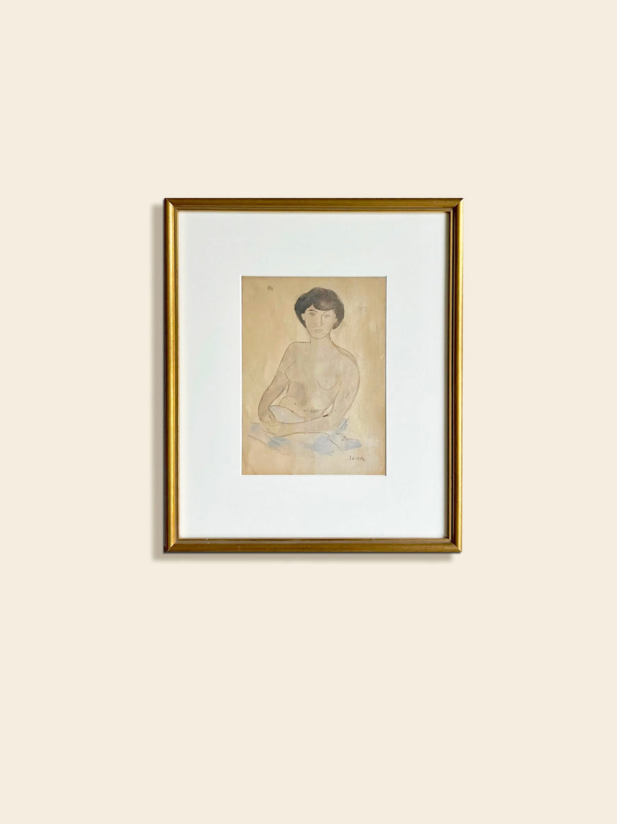 Resting Nude Watercolor