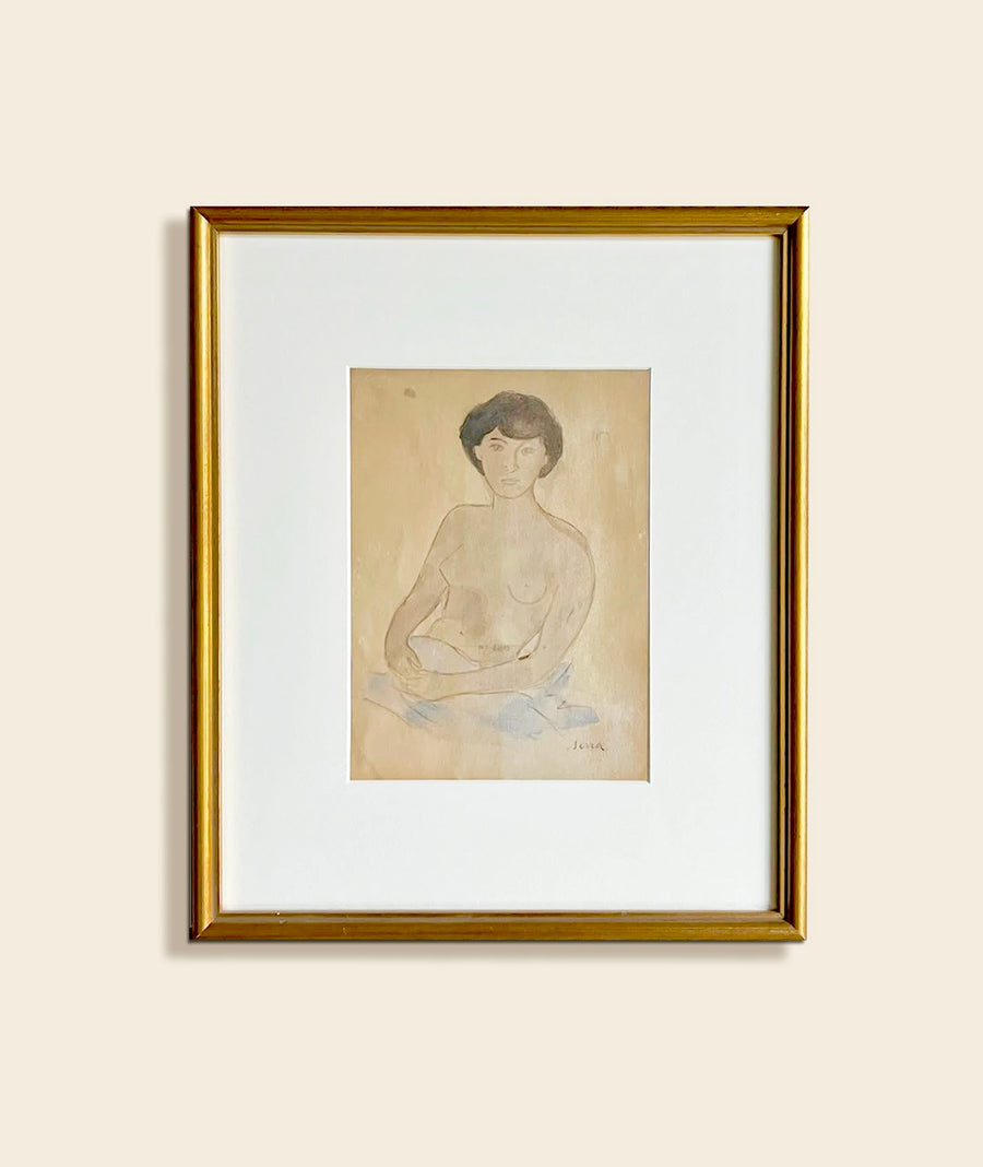 Resting Nude Watercolor