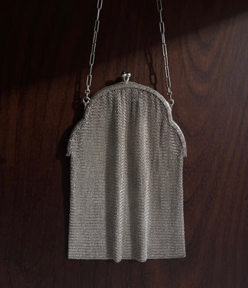 Antique Silver Mesh Purse